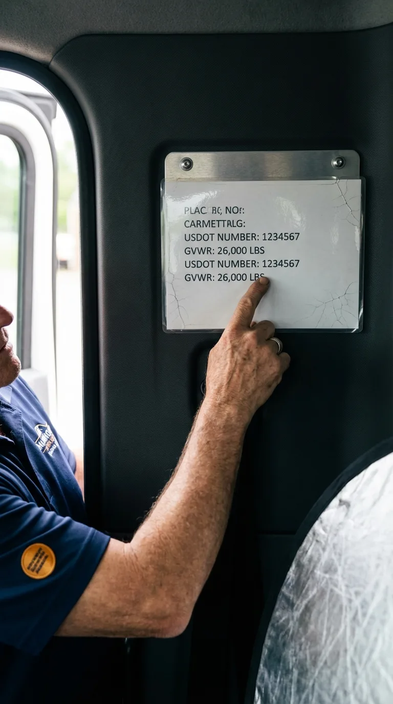 USDOT licensing placard verification in Ravensdale